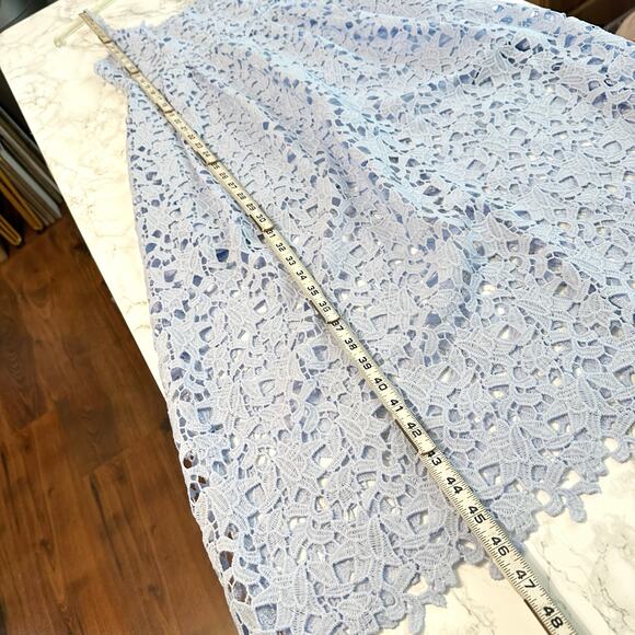 ASTR the Label Lace A-Line Midi Dress in Periwinkle Blue women's size Medium - Picture 11 of 14
